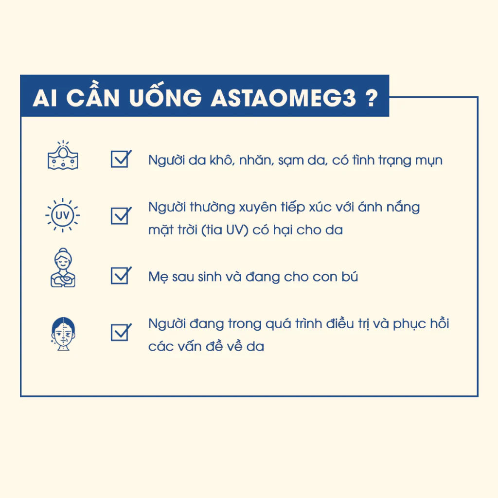 Viên uống Omega 3 Astaxathin bổ Não, kháng viêm đẹp Da